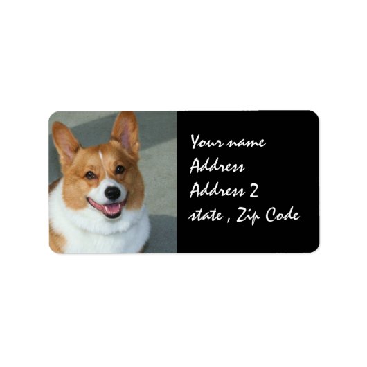 Welsh Corgi Étiquettes d'expédition (Devant)