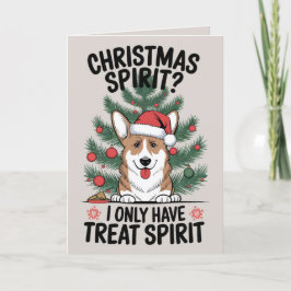 Welsh Corgi Funny Dog Christmas Kaart