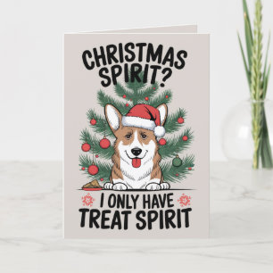 Welsh Corgi Funny Dog Christmas Kaart
