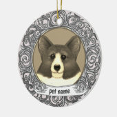Welsh Corgi hond liefdevolle herinnering ornament (Links)