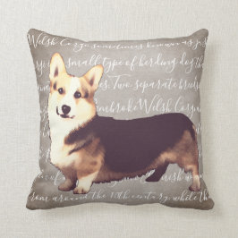 Welsh Corgi Illustration Pillow Kussen