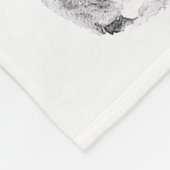 Welsh Corgi in de sneeuw Fleece Deken (Hoek)