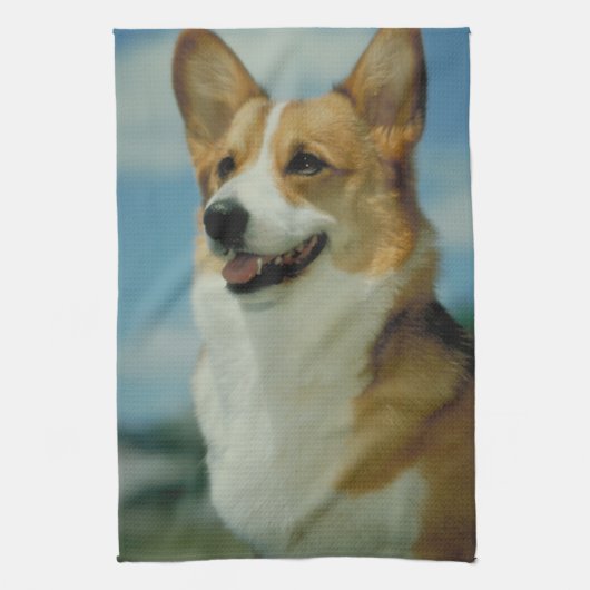 Welsh Corgi Kitchen Towel Theedoek (Verticaal)