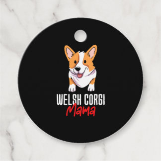 Welsh Corgi Mama Bedankjes Labels