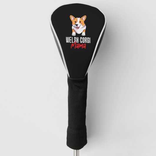 Welsh Corgi Mama Golfheadcover (Voorkant)