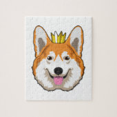Welsh Corgi met Crown Legpuzzel (Verticaal)