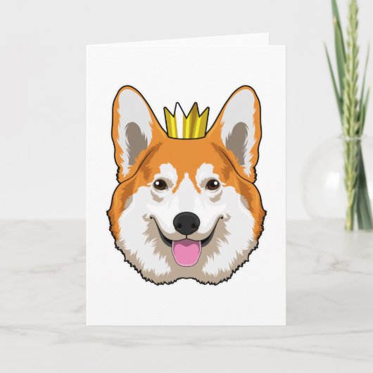 Welsh Corgi met Kroon Kaart (Voorkant)