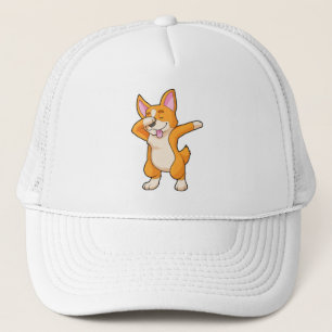 Welsh Corgi op Hip Hop Dance Dab Trucker Pet