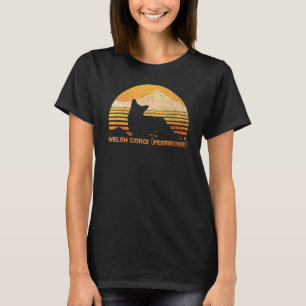 Welsh Corgi Pembroke Retro Vintage T-shirt