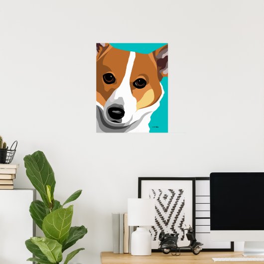 Welsh Corgi Print (Thuiskantoor)