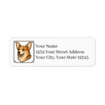 Welsh Corgi Retouradreslabels
