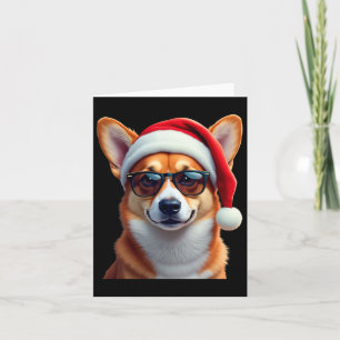 Welsh Corgi Santa Christmas Sweater Xmas Funny Cor Kaart