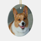 Welsh Corgi-sierplant Keramisch Ornament (Rechts)