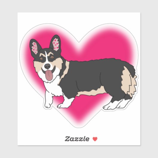 Welsh Corgi Sticker (Vel)