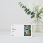 Welsh Corgi Visitekaartjes (Staand voorkant)