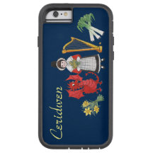 Welsh Costume, Emblems Blue iPhone 6 Xtreme Hoesje