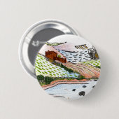 Welsh Countryside Ronde Button 5,7 Cm (Voorkant /achterkant)