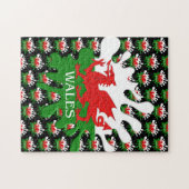 Welsh Cymru Flag Legpuzzel (Horizontaal)