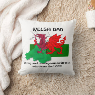 WELSH DAD-vlag van Wales Kussen