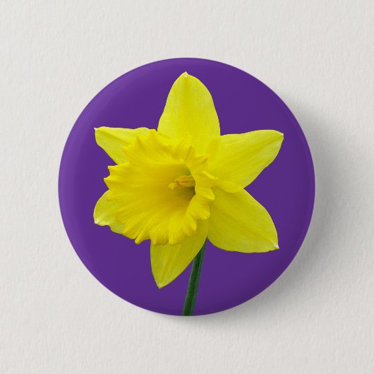 Welsh Daffodil - II Ronde Button 5,7 Cm (Voorkant)