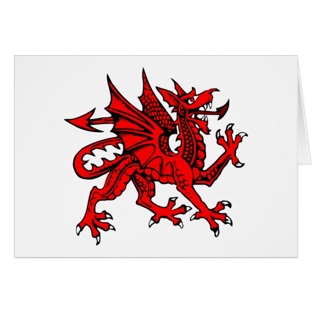 Welsh dragon (Voorkant Horizontaal)