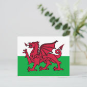 Welsh Dragon Briefkaart (Staand voorkant)