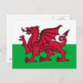 Welsh Dragon Briefkaart (Voorkant / Achterkant)