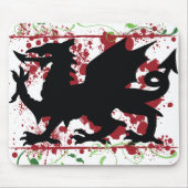 Welsh Dragon Computer Mousepad Muismat (Voorkant)