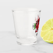 Welsh Dragon Custom Name and Monogram Shot Glas (Links)