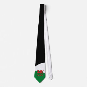 Welsh Dragon Cymru Stropdas Green Red White Wales