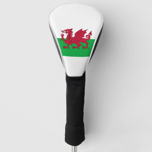 Welsh dragon flag golfheadcover (Voorkant)