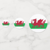 Welsh Dragon ~ Flag of Wales Confetti (Achterkanten)
