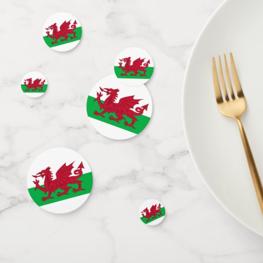 Welsh Dragon ~ Flag of Wales Confetti (Groep)