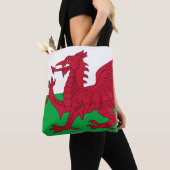 Welsh Dragon ~ Flag of Wales Draagtas (Dichtbij)