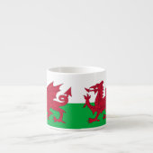 Welsh Dragon ~ Flag of Wales Espresso Kop (Voorkant)