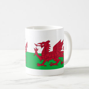 Welsh Dragon ~ Flag of Wales Koffiemok