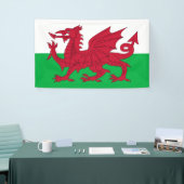 Welsh Dragon ~ Flag of Wales Spandoek (Beurs)