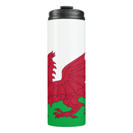 Welsh Dragon ~ Flag of Wales Thermosbeker (Voorkant)