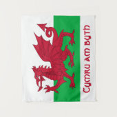 Welsh Dragon ~ Flag of Wales Wandkleed (Voorkant)