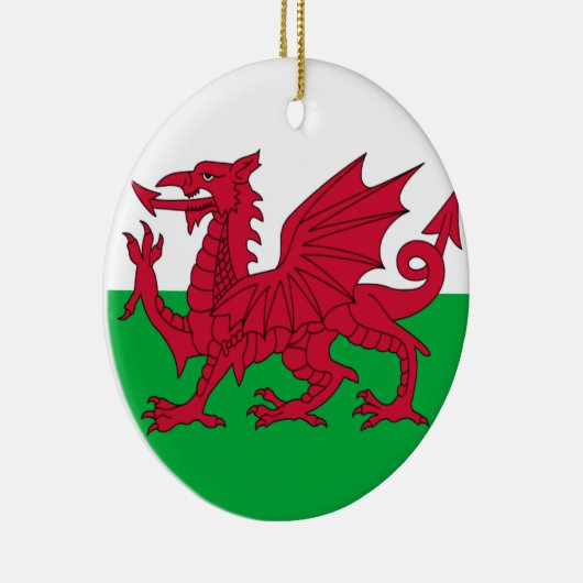 Welsh dragon flag ornament (Rechts)