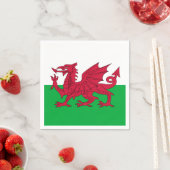Welsh dragon flag servet (Insitu)