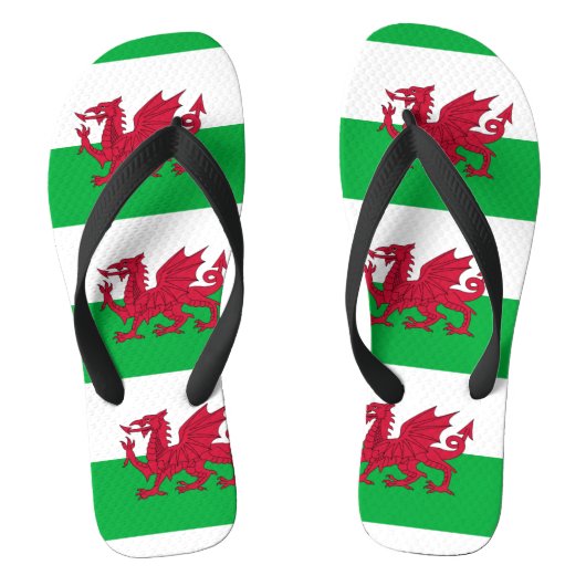 Welsh dragon flag teenslippers (Voetbed)