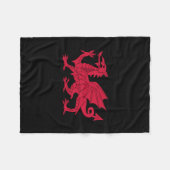 Welsh dragon fleece deken (Voorkant (Horizontaal))