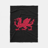 Welsh dragon fleece deken (Voorkant)