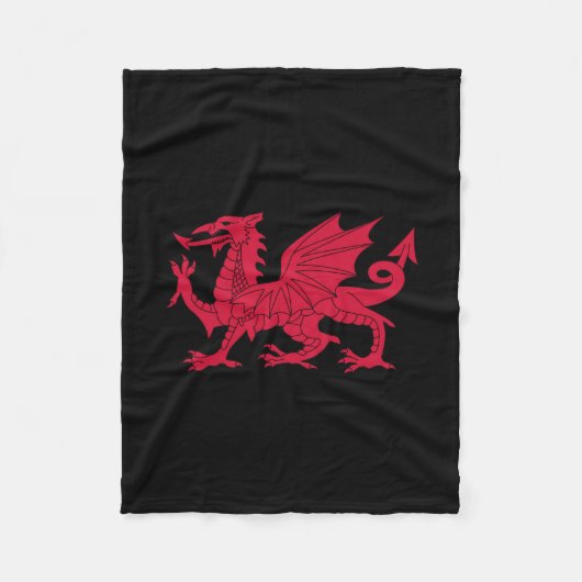 Welsh dragon fleece deken (Voorkant)