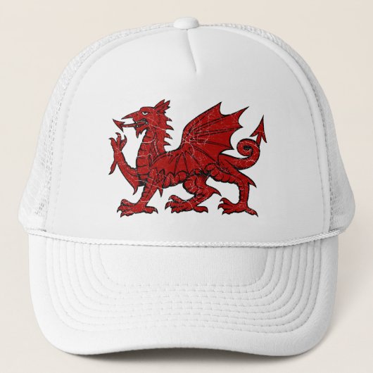 Welsh Dragon Grunge - Pet (Voorkant)