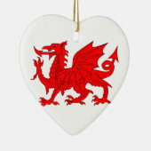 Welsh Dragon Keramisch Ornament (Rechts)