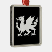 Welsh Dragon Metalen Ornament (Rechts)