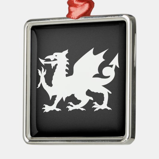 Welsh Dragon Metalen Ornament (Links)