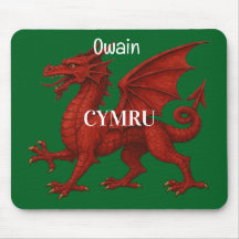Welsh dragon Mousepad